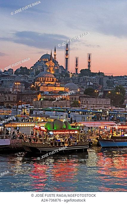 Suleymaniye Mosque and Golden Horn, Istanbul, Turkey