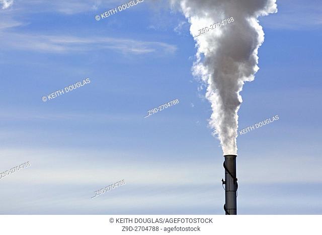 Emissions from wood pellet plant, Williams Lake, British Columbia