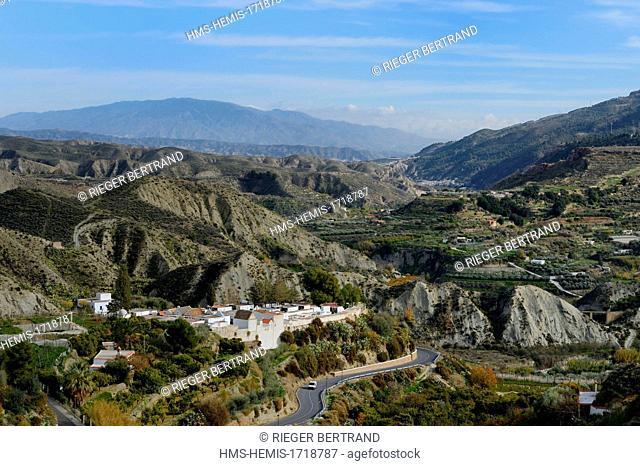 Spain, Andalusia, Almeria province, Canjayar and the Rio Andarax valley