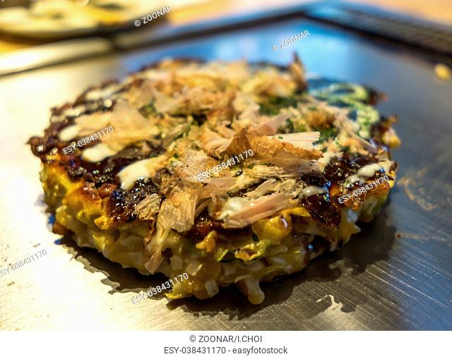 okonomiyaki on a plate