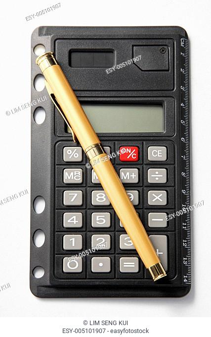 pen and a calculator