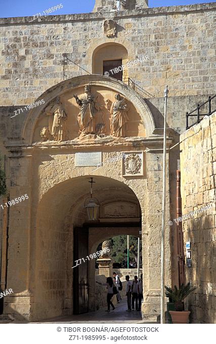 Malta, Mdina, Main Gate,