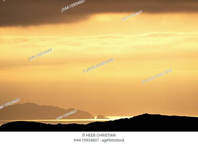 Sunset, Long Point Lighthouse, Crow Head, Newfoundland, Canada, coast