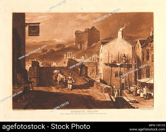 Morpeth North (Liber Studiorum, part IV, plate 21). Artist: Designed and etched by Joseph Mallord William Turner (British
