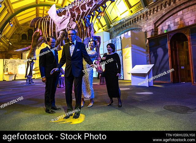 LONDON 2023-11-29 Kronprinsessan Victoria och prins Daniel är hedersgäster när Business Sweden och ambassaden står värdar för en middag på Natural History...