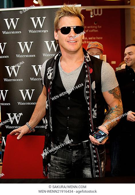 Chris 'Fozzy' Jericho signs copies of his book 'The Best in the World' at Liverpool Waterstones Featuring: Chris Jericho Where: Liverpool