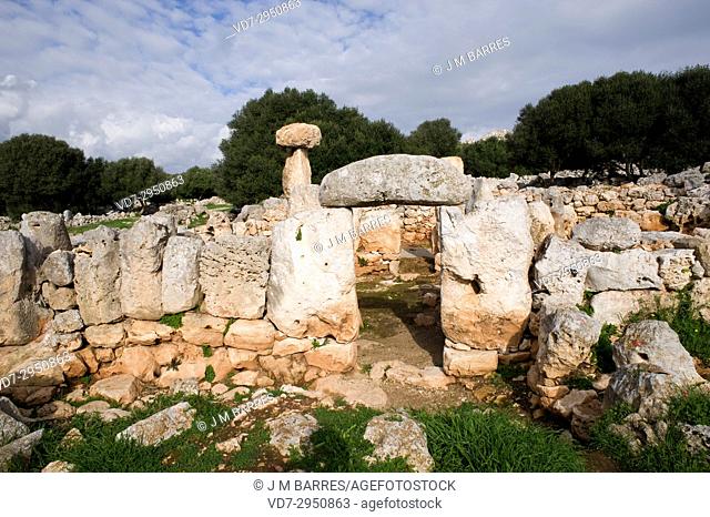 Torre d'en Galmes or Gaumes, Cartailhac Circle (talaiotic age). Alaior, Minorca Biosphere Reserve, Balearic Islands, Spain