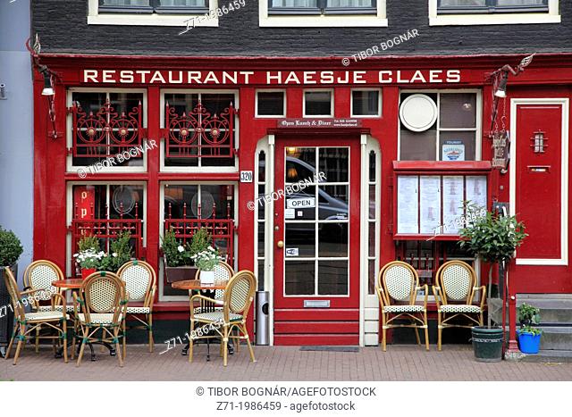 Netherlands, Amsterdam, restaurant, street scene,