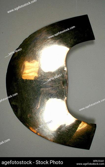 Nose ornament. Date: 390-450; Geography: Peru; Culture: Moche (Loma Negra); Medium: Silver; Dimensions: H. 5 9/16 x W. 8 5/8 x D. 7/8 in. (14.1 x 21