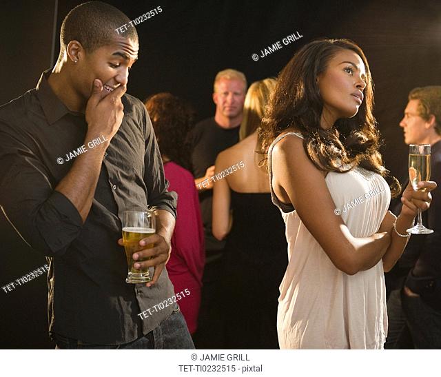 Couple at nightclub