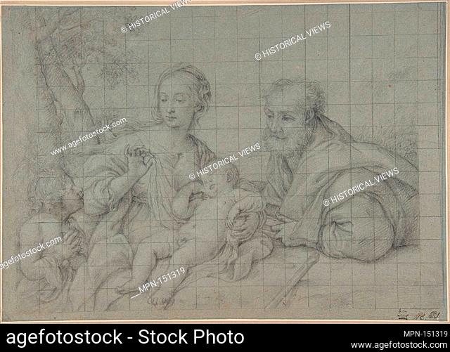 The Holy Family with the Infant Saint John the Baptist. Artist: Sassoferrato (Giovanni Battista Salvi) (Italian, Sassoferrato 1609-1685 Rome); Date: 1609-85;...