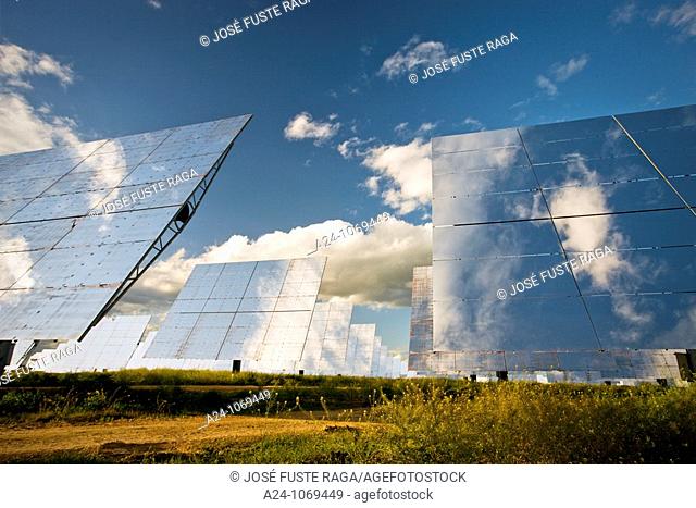 Solar thermal energy power plant in Sanlúcar la Mayor, near Seville, Andalusia, Spain