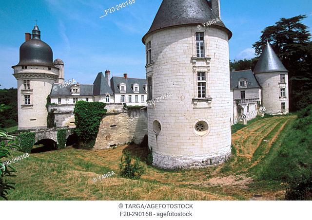 Chateau of Gue-Pean (17th century). Loir-et-Cher, France