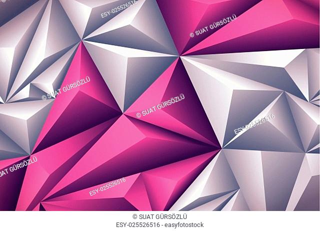 Vector polygon background. Vector file is layered and CMYK color mode. Global colors. Easy editable