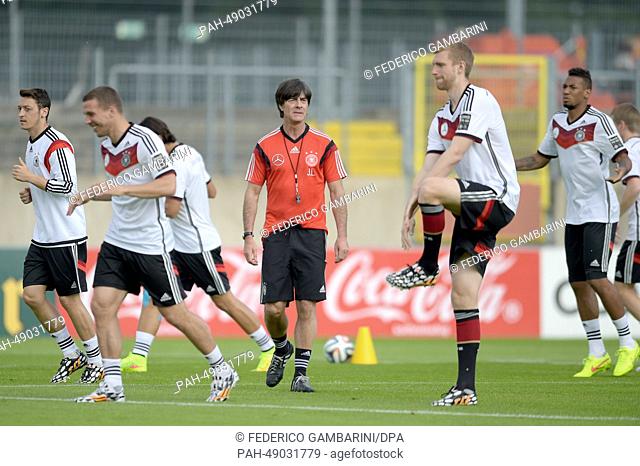 Germany's head coach Joachim Loew during a practice session in Duesseldorf,  Germany, 31 May 2014. The German national team will play Cameroon on 01 June in...
