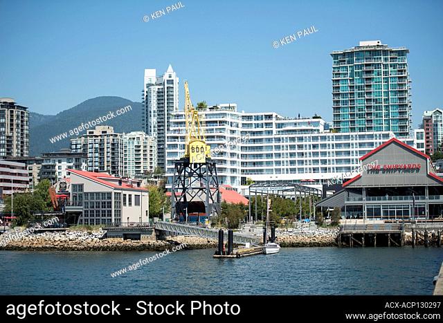 The Shipyards community near Lonsdale Quay, North Vancouver, British Columbia, Canada