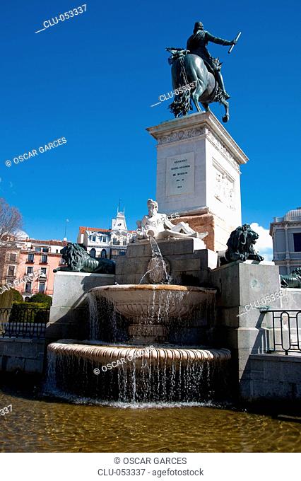 Fountain Philip IV, Madrid, Spain, Western Europe