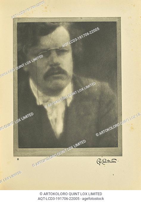 G.K. Chesterton, Alvin Langdon Coburn (British, born America, 1882 - 1966), London, England, negative August 12, 1904, print 1913, Photogravure, 20