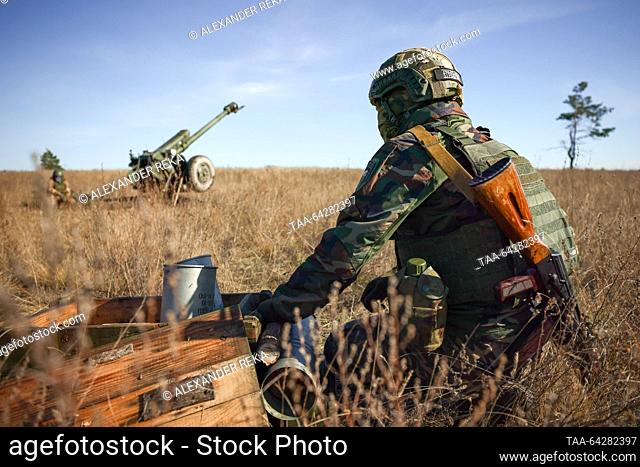 RUSSIA - OCTOBER 30, 2023: Servicemen of SOBR Akhmat, a Chechen-based special operations unit of the Russian National Guard