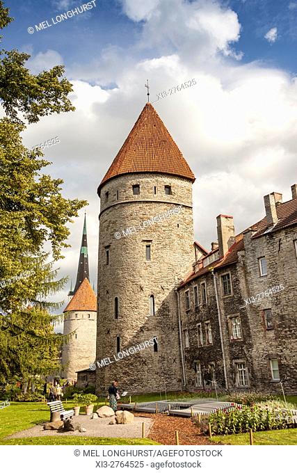 Towers in the Old Town, Tallinn, Estonia