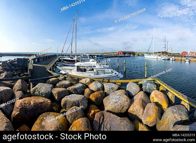 Frederikshavn, harbor, marina, sailship in Albaek, Jylland, Jutland, Denmark