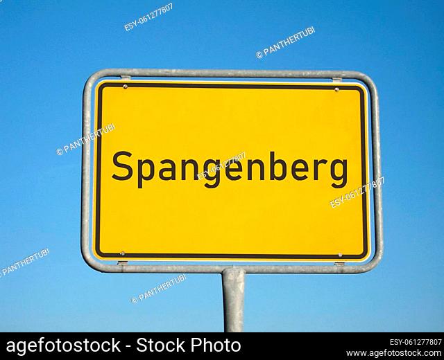 place name sign Spangenberg