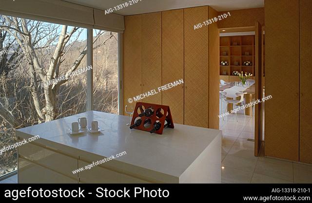 The Furniture House, by Japanese architect Shigeru Ban, in the multi-dwelling project Commune by the Great Wall near Beijing