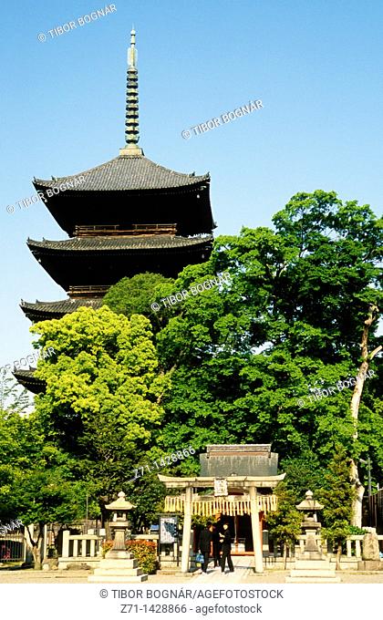 Japan, Kansai, Kyoto, Toji Temple, pagoda
