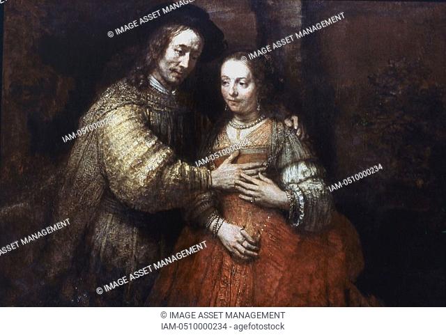 Rembrandt 1606-69 The Jewish Bride c1667-68  Rijksmuseum, Amsterdam