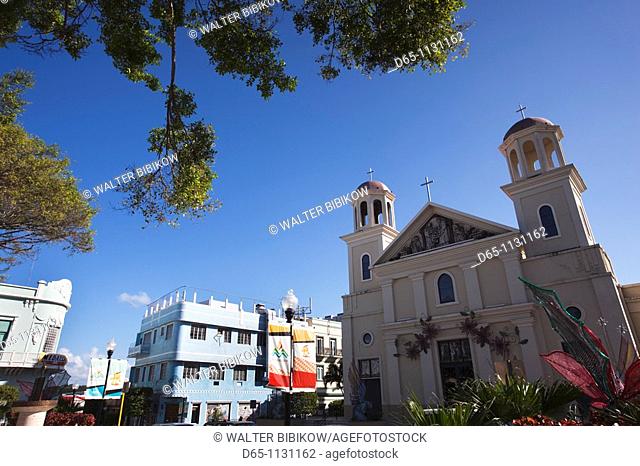 Puerto Rico, West Coast, Mayaguez, Plaza Colon, Catedral de Nuestra Senora de la Candelaria cathedral