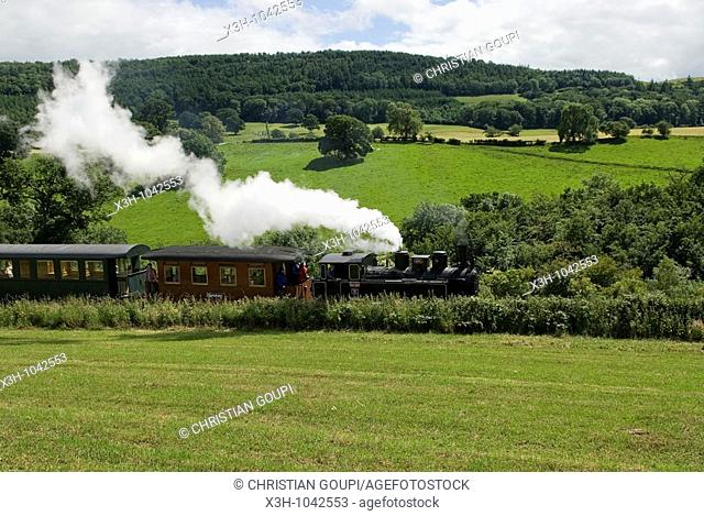 Llanfair Light Railway, Llanfair Caereinion, Welshpool, Powis, Wales, United Kingdom, Great Britain, Europe