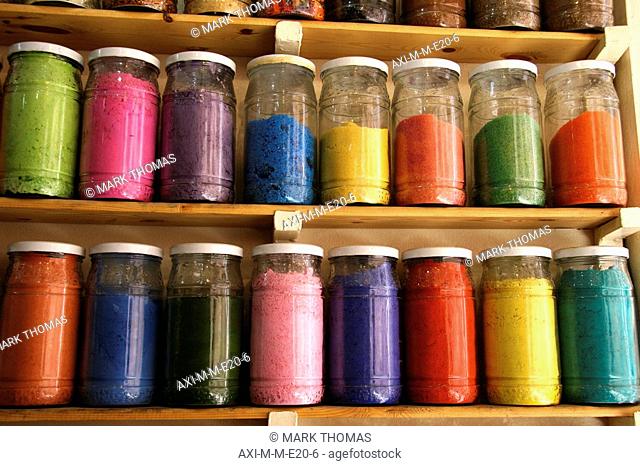 Jars of dyes for sale