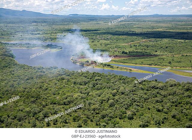 Fly over on the Pantanal Sulmatogrossense, Amolar Mountain, Corumbá, Mato Grosso do Sul, Brazil