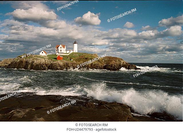 lighthouse located at Cape Neddick, Maine, United States