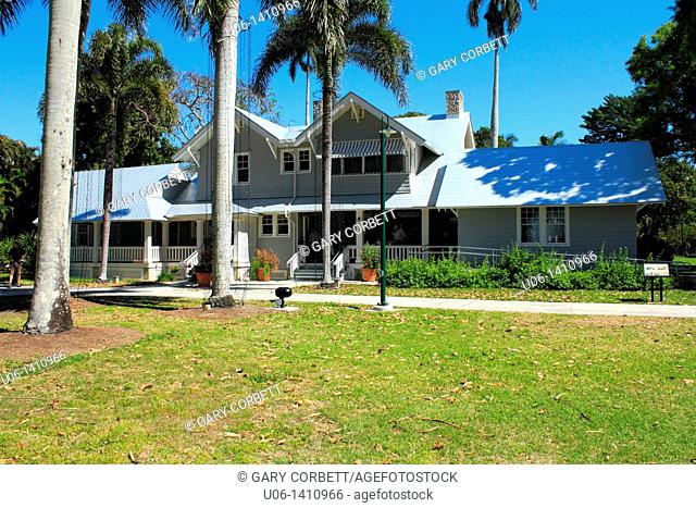 Exterior of the Henry Ford house at Ft. Myers, Florida, USA