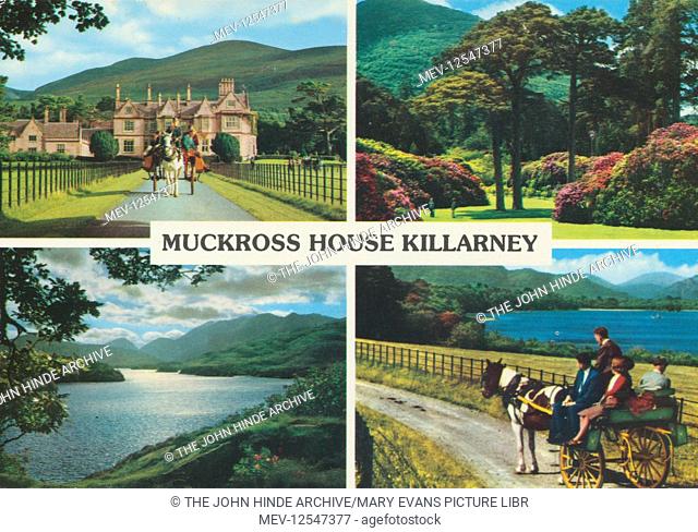 Four views, Muckross House, Killarney, County Kerry, Republic of Ireland
