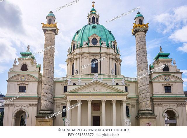 So called Karlskirche - Church of Saint Charles Borromeo in Vienna, Austria