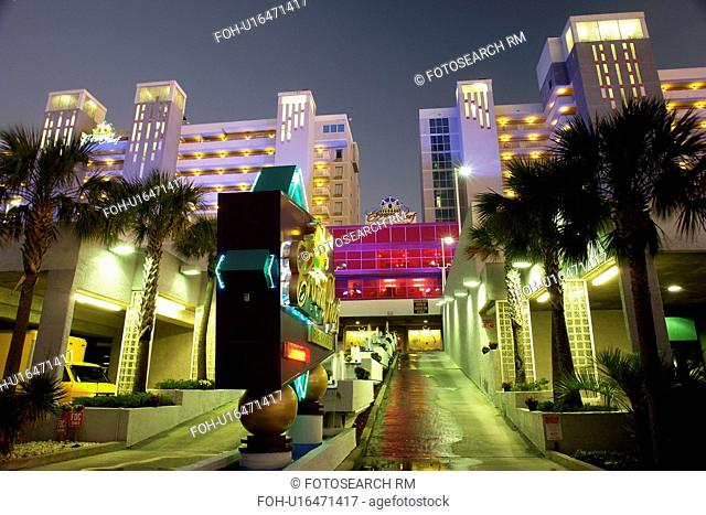 Myrtle Beach, SC, South Carolina, The Grand Strand, Crown Reef Resort Conference Center, evening
