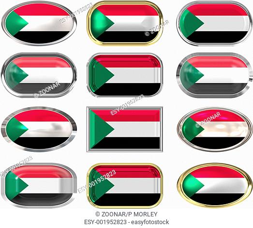 12 buttons of the Flag of Sudan
