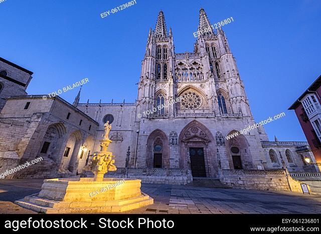 Burgos cathedral, Santa Iglesia Catedral Basílica Metropolitana de Santa María, Burgos province, Spain