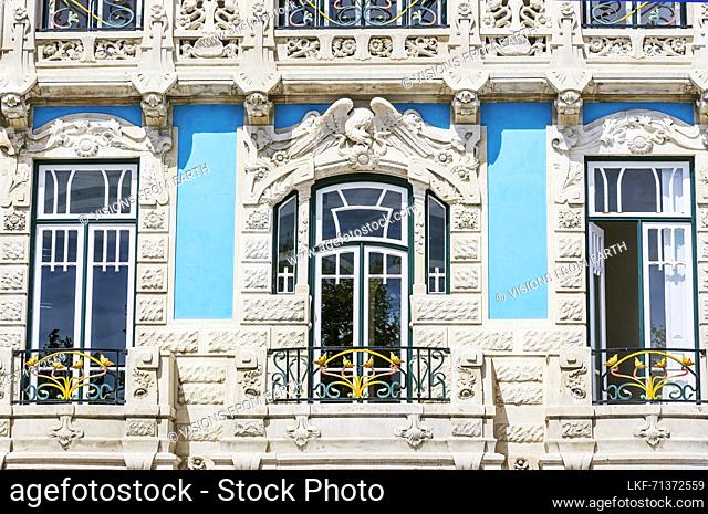 House facade, Aveiro, Beira Litroral, Portugal
