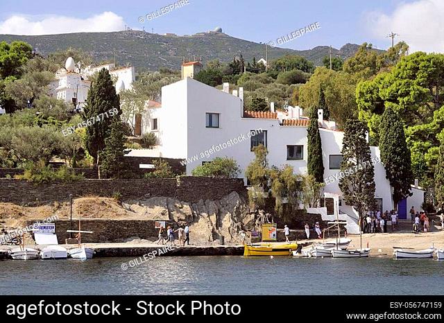 House of Salvador Dali in Cadaques in Catalonia, great painter Spanish surealist