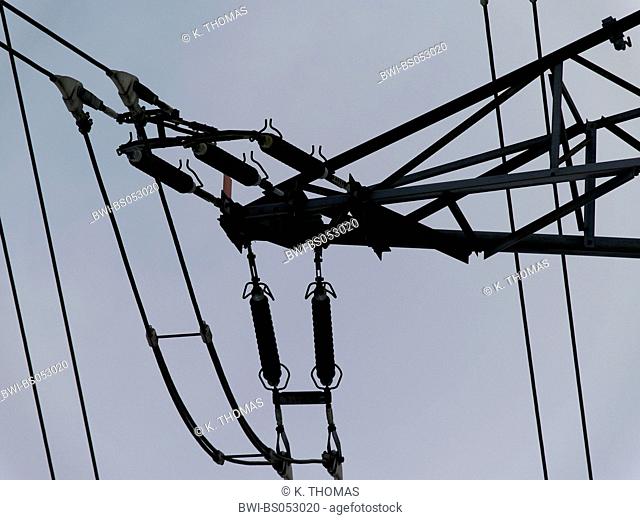 power transmission line power pole detail