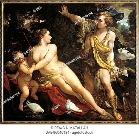 Annibale Carracci (1560-1609), Venus and Adonis.  Vienna, Kunsthistorisches Museum (Museum Of Fine Arts)