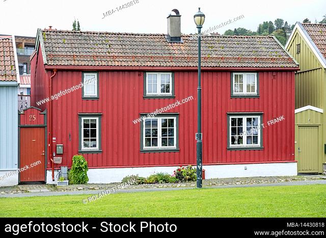 Norway, Trøndelag, Trondheim, old traditional dwellings