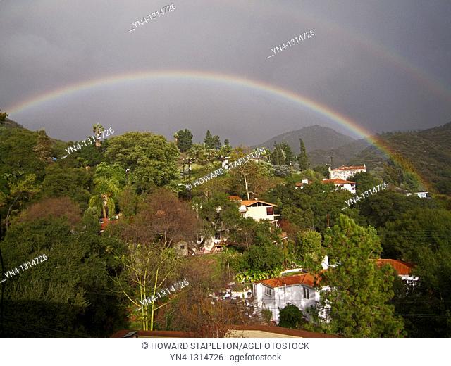 Double rainbow. Los Angeles County, California. United States