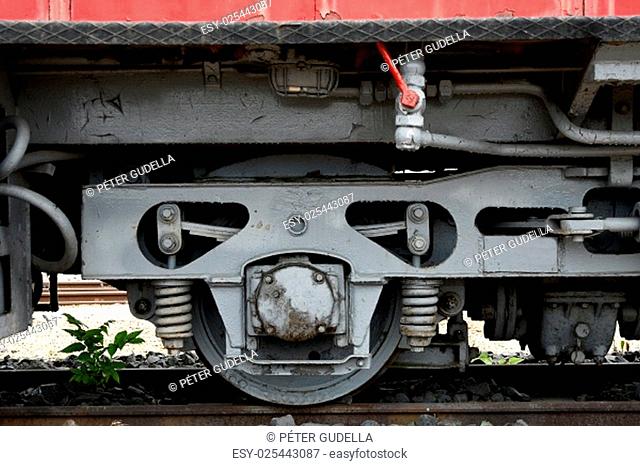 Detail o fan old locomotive