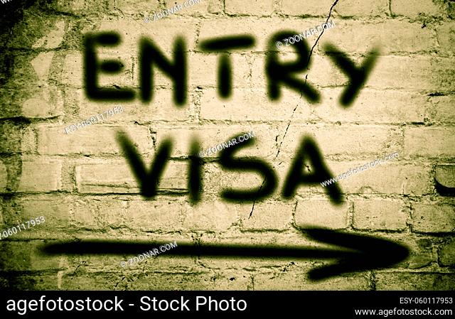 Entry Visa Concept