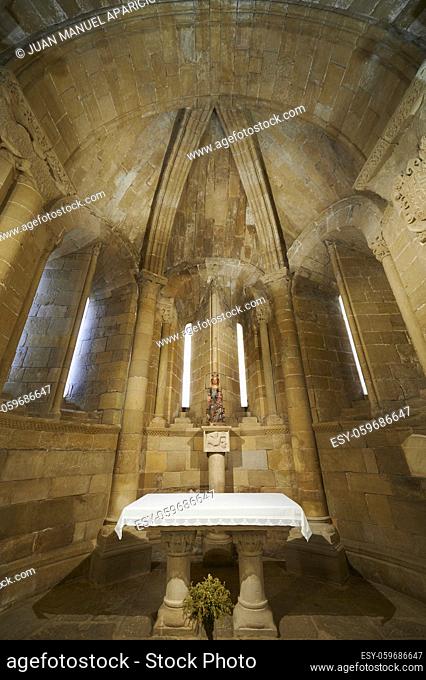 Interior view of the Cathedral de El Salvador, Santo Domingo de la Calzada, La Rioja, Spain, Europe