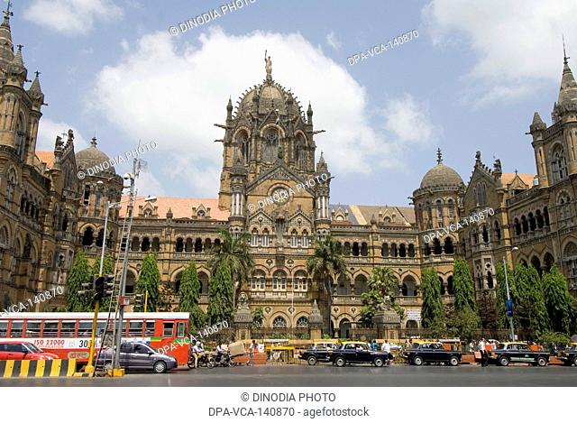 CST Chhatrapati Shivaji Terminus ; Bombay now Mumbai ; Maharashtra ; India